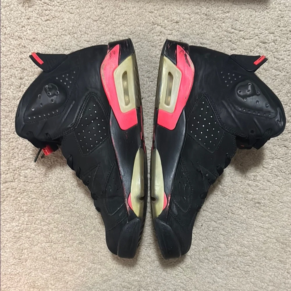 Jordan 6 Retro Infrared Black 2014 Size 9